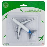 Avion de ligne en métal rétrofriction
