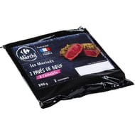 Pavé de boeuf mariné échalote x2 240g Carrefour le marché