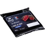 Pavé de boeuf mariné nature x2 240g Carrefour le marché