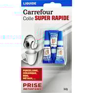 Carrefour colle instantanée liquide 3x1g - 3g