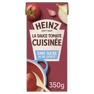 Heinz sauce tomate cuisinee sans sucre sans sel ajoutes brique 350g