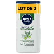 Nivea bath care sensitive pro douche chanvre lotx2