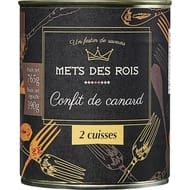 Mets des Rois confit de canard 2 cuisses 390g net égoutté