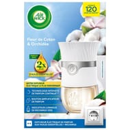 Air wick diffuseur électrique fleur de coton & orchidée 19ml