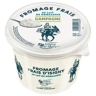 Fromage frais campagne au lait pasteurisé 8% mg 500g Isigny Ste Mère