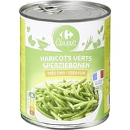 Carrefour classic' haricots verts très fins 440g net égoutté