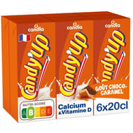 Candy'up boisson lactée goût chocolat caramel stérilisée uht