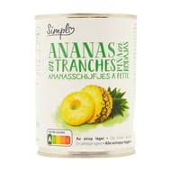 Simpl ananas en tranches au sirop léger - 340g