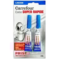 Carrefour colle instantanée lquide 2x3g - 6g