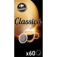 Carrefour sensation dosette de café type senseo classico x60 -420g