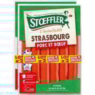 Stoeffler Strasbourg porc et boeuf lot 2x6 480g