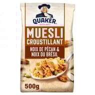 Quaker golden muesli noix de pecan et noix du brésil 500g