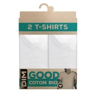 Lot de 2 tee-shirts col V ligne Good Dim 0HY BLANC/BLANC M