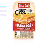 Herta croque monsieur maxi jambon fromage x2 310g