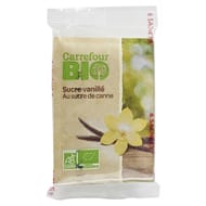Carrefour bio sucre vanillé bio les 6 sachets de 7,5g - 45g