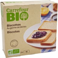 Carrefour bio biscottes bio au germe de blé bio 300g