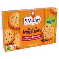 St michel galettes moelleuses pepites de chocolat x6 individuel 180g