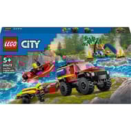 60412 - Lego City - Le camion de pompiers 4x4 et le canot de sauvetage