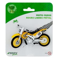 Moto cross métal roues libres
