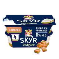 Yoplait skyr sur lit de caramel 0% matière grasse 4x20g