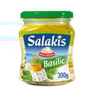 Salakis bocal basilic fromage au lait pasteurisé de brebis 300g