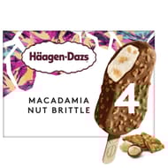 Haagen dazs 4 bâtonnets macadamia nut brittle 320ml 280g