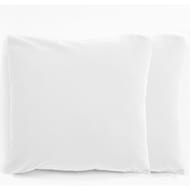 Taies d'oreiller lot de 2 63x63cm 57 fils coton unis coloris assort