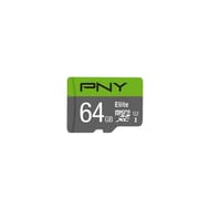 Pny carte mémoire micro sd 64gb 100mb/s elite P-SDUX64U185GW-GE