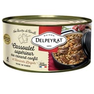 Delpeyrat cassoulet superieur au canard confit et haricots lingots 1,5kg