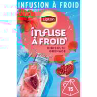 Lipton infuse à froid grenade hibiscus x15 - 38g