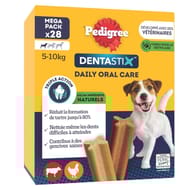 Pedigree dentastix pour chien (5-10kg) bâtonnets au poulet 440g
