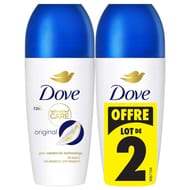 Dove deodorant anti-transpirant roll on original 2 x 50ml