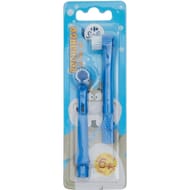 Carrefour soft têtes de rechange brosse à dents électrique +3 ans x2