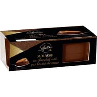 Carrefour sélection mousse au chocolat noir 2X90G