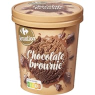 Carrefour sensation glace chocolate brownie pot 415g