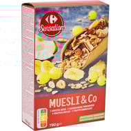 Carrefour sensation céréales muesli 7 fruits secs 750g