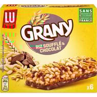 Grany 6 barres riz soufflé et chocolat 125g