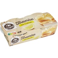 Carrefour Original tiramisu citron 2X100g