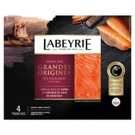 Labeyrie saumon Atlantique d'Ecosse fumé 4 tranches 120g