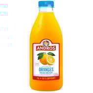 Andros 100% pur jus oranges pressées sans pulpe 1l + 15% offert