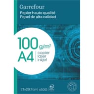 Ramette de papier 500 feuilles A4 100 grammes