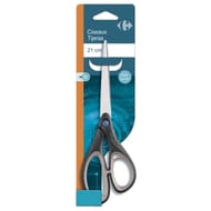 Carrefour ciseaux asymétrique bimatière 21cm