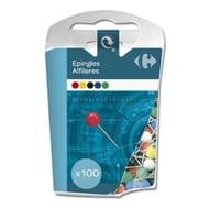 Carrefour épingle mémo multicolores 5 mm x100