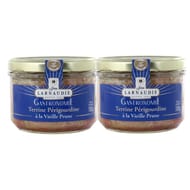 Jean larnaudie terrine perigourdine vieille prune "gastronomie" verrine lot de 2 180g