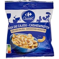 Carrefour classic' noix de cajou grillées salées 125g