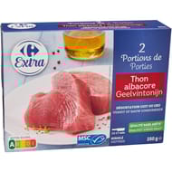 Carrefour coeur de marché thon albacore msc 2x125g