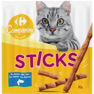 Companino friandise chat sticks au saumon x6 - 30g