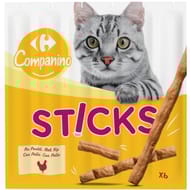Companino friandises pour chat sticks poulet x6 - 30g