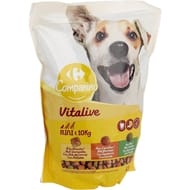 Carrefour companino croquettes pour chien adulte mini à la volaille & aux légumes 1.5kg