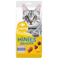 Carrefour companino minies snacks pour chat aux poissons 50g